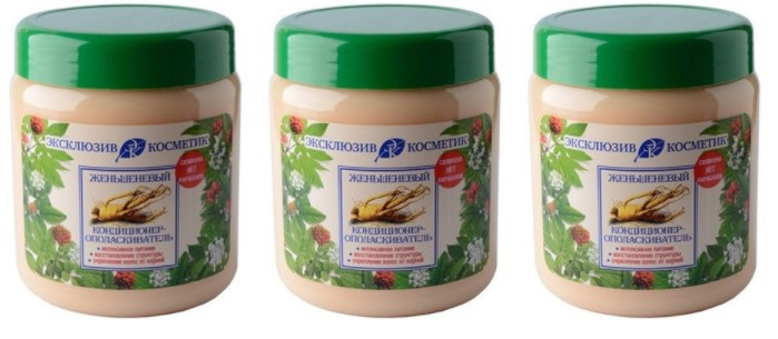 

Кондиционер-ополаскиватель женьшеневый ЭКСКЛЮЗИВКОСМЕТИК-М 500 г,3 шт