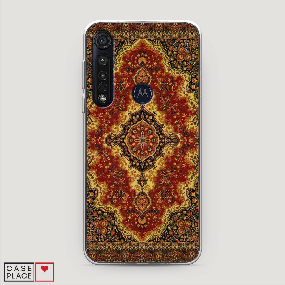 

Чехол на Motorola Moto G8 Plus "Ковер", Коричневый;золотистый;красный, 241450-3