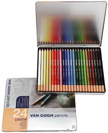 фото Набор пастельных карандашей royal talens van gogh базовый 24 цвета