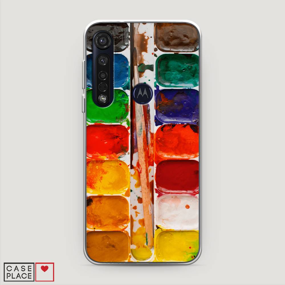 

Чехол на Motorola Moto G8 Plus "Акварель", 241450-4