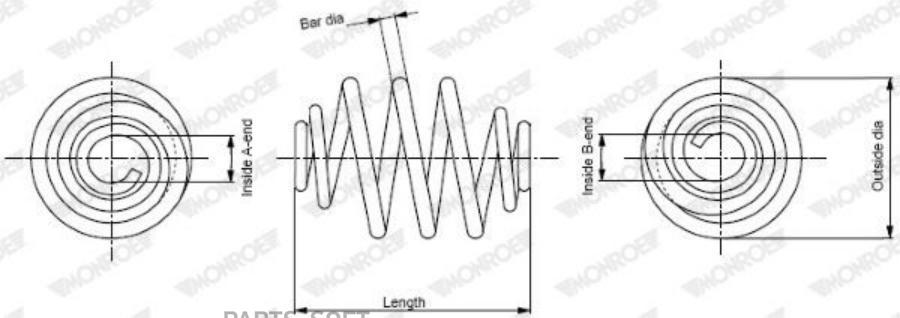 

MONROE Пружина подвески MONROE SP0764