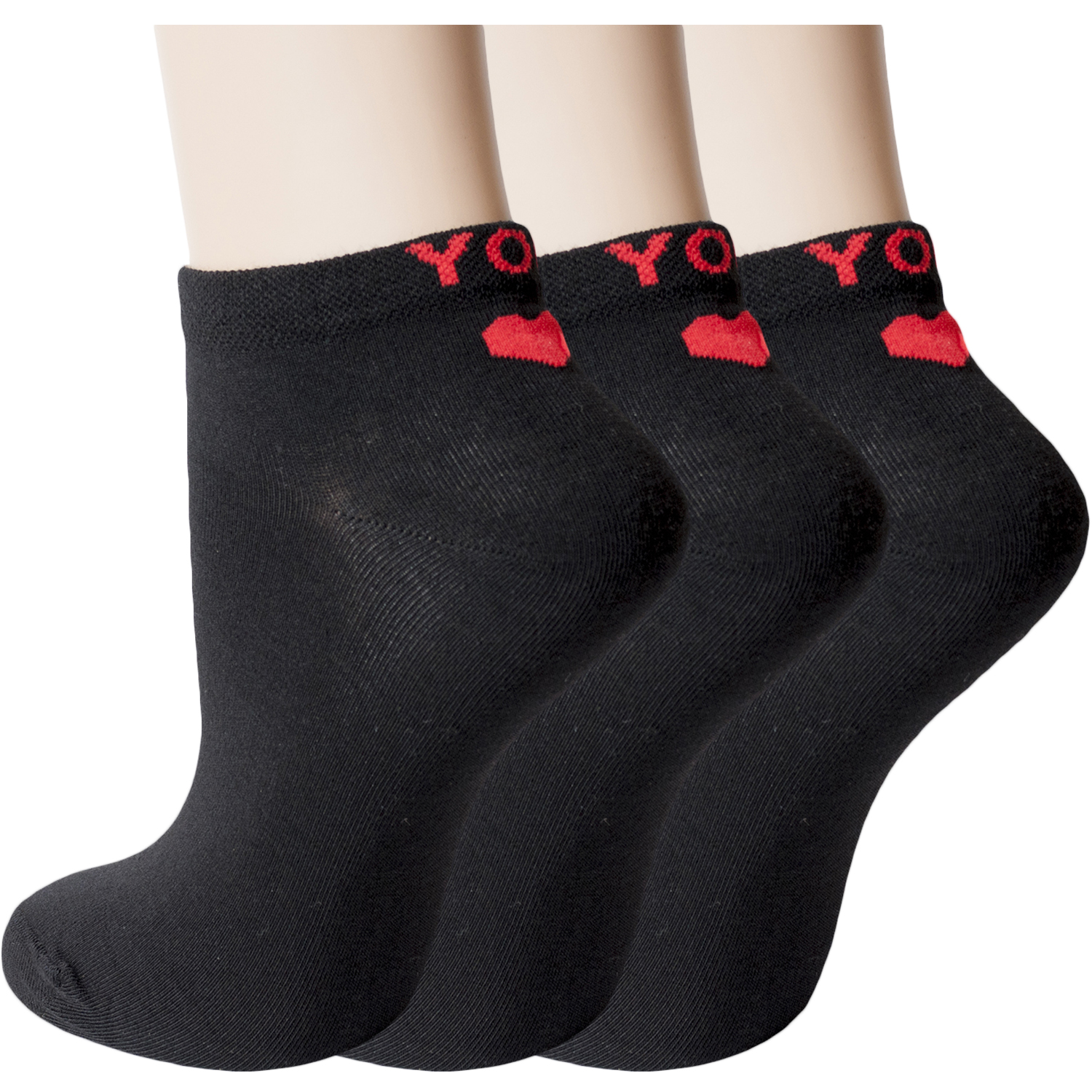 

Комплект носков женских Rusocks 3-Ж-235 черных 23-25, Черный;красный, 3-Ж-235