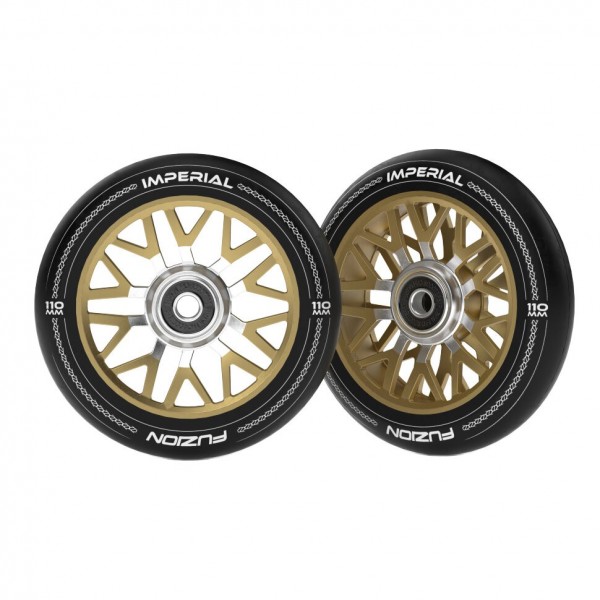 Колеса Fuzion Imperial 110 mm Wheel (pair) - Black / Gold