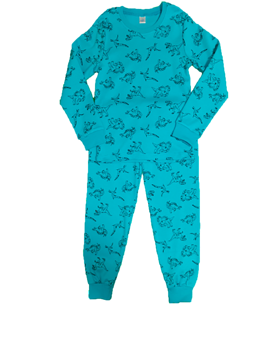 

Пижама детская NoBrand 60081,голубой, 128, 60081