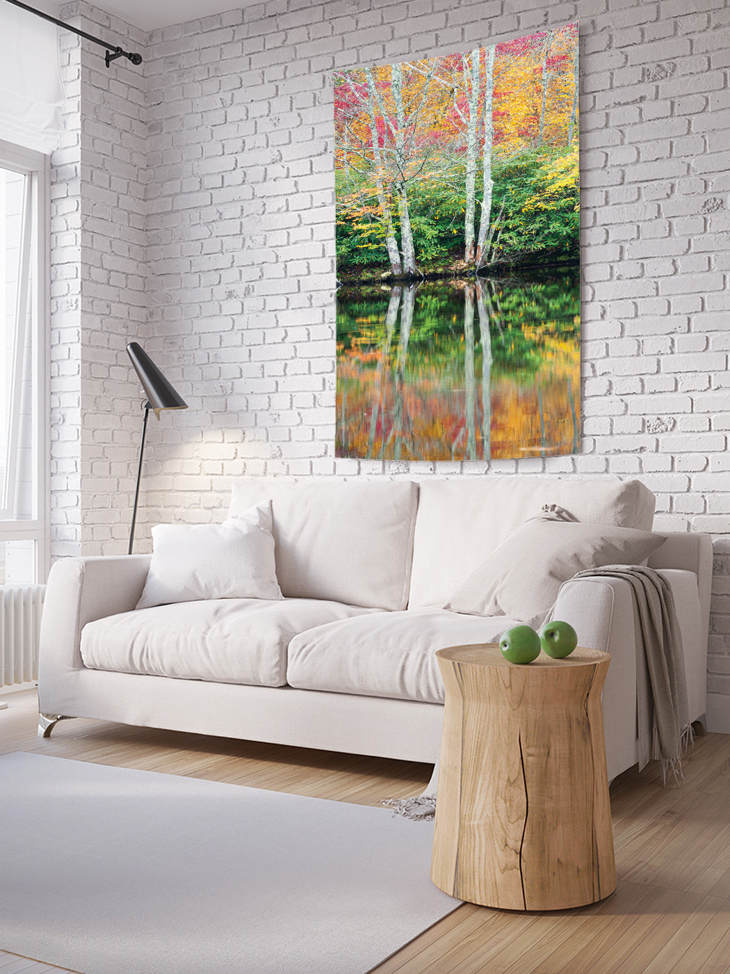 

Вертикальное фотопанно на стену JoyArty Березы на реке 150x200 см, Березы на реке