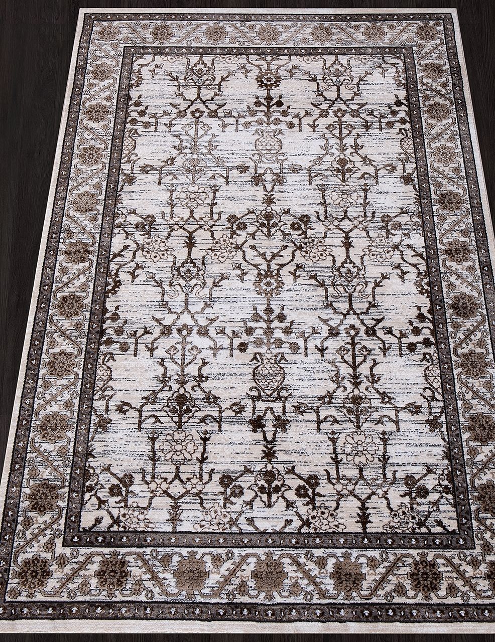 фото Ковер panama pn013c grey/brown karmen hali