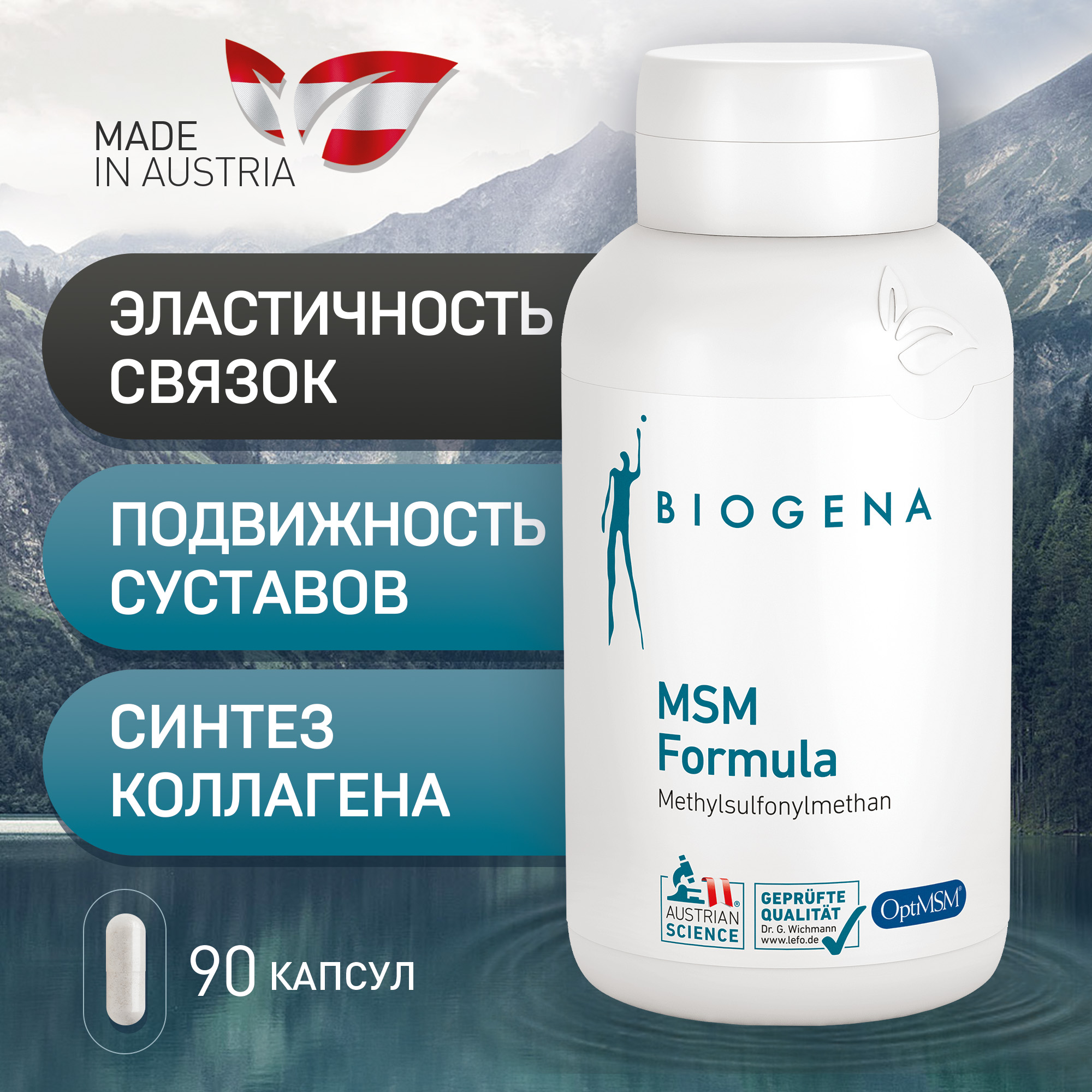 Метилсульфонилметан Biogena MSM Formula капсулы 120 шт