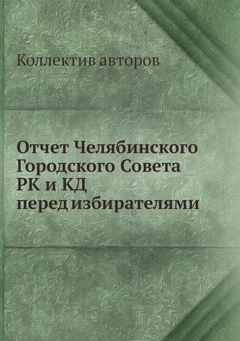 фото Книга отчет челябинского городского совета рк и кд перед избирателями ёё медиа