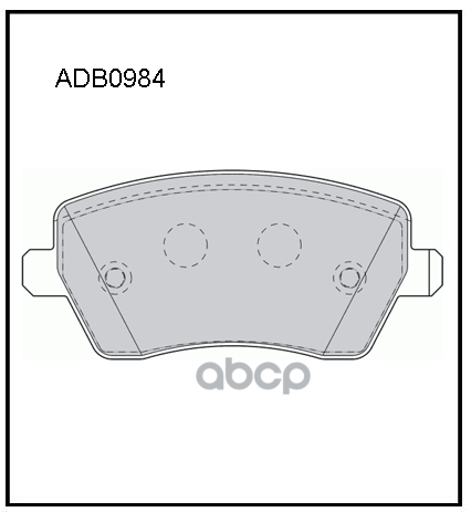 фото Колодки тормозные передние lada largus 16 v, lada vesta 16 v, renault duster 16 allied nip allied nippon