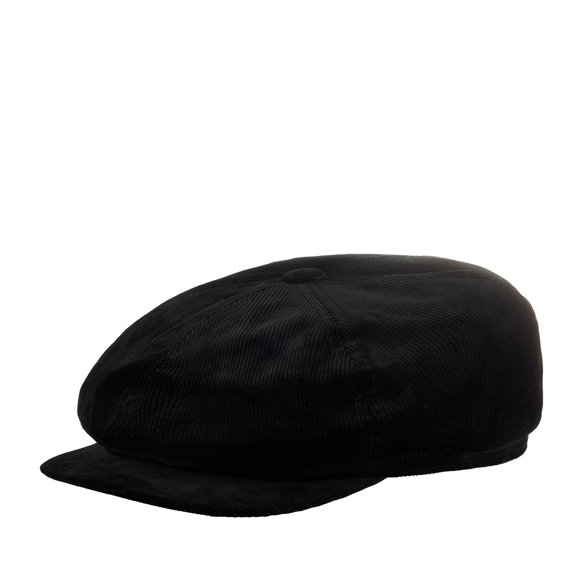 Кепка шестиклинка унисекс Kangol K5350 Cord Spitfire черная, р.59