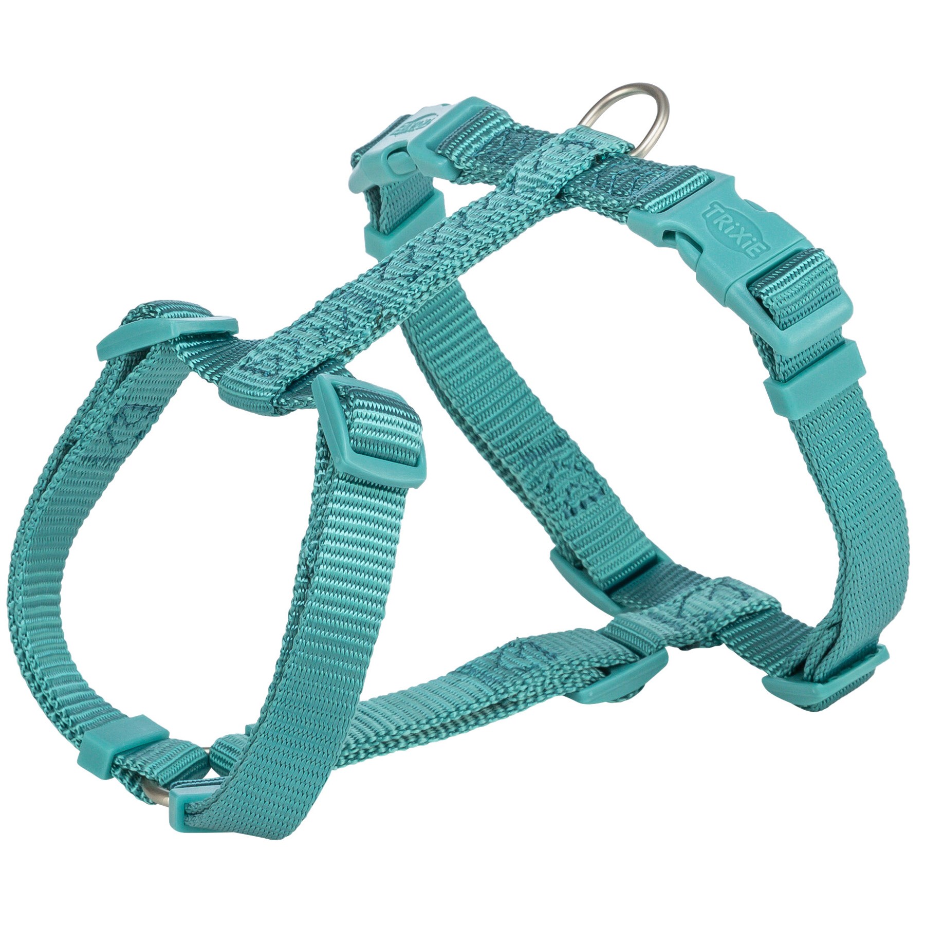 Шлейка для собак Trixie Premium H-harness, аква, нейлон, S-M, 42-60 см/15 мм