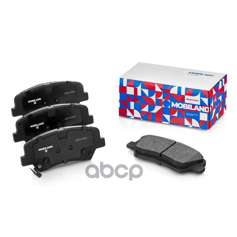 фото Колодки тормозные дисковые передние (4 шт.) с п/шум. пласт. для а/м kia ceed (jd) [колёса mobiland