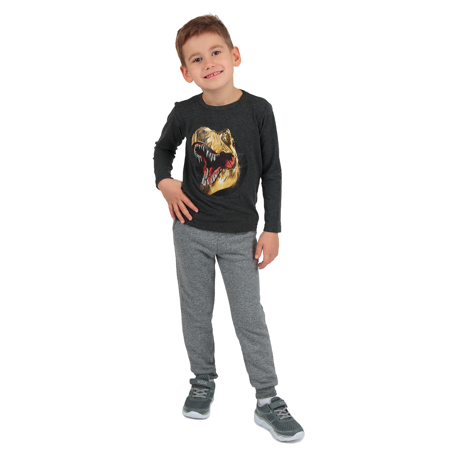 

Джемпер Leader Kids Динозавр серый р.116, GL001025897