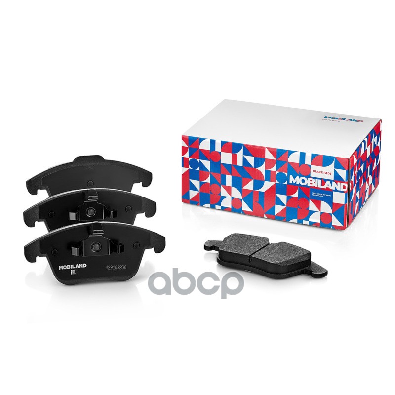 

Тормозные колодки MOBILAND передние дисковые для Ford Mondeo 4 с пластиной 429103830