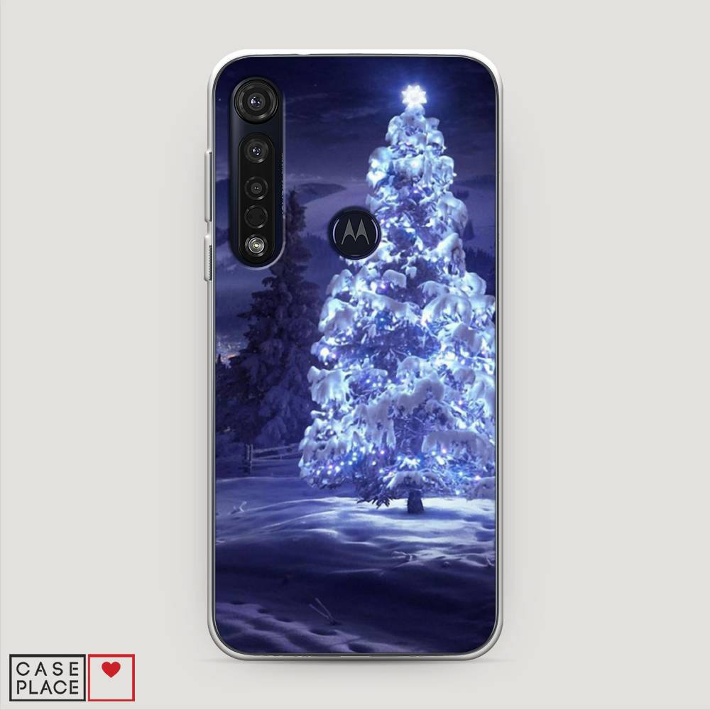 

Чехол на Motorola Moto G8 Plus "Зима 4", Синий;черный;белый, 241450-2