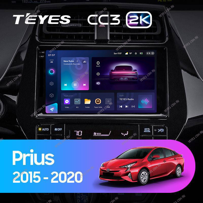 Штатная магнитола Teyes CC3 2K 360 6128 Toyota Prius XW50 2015-2020 5450000₽