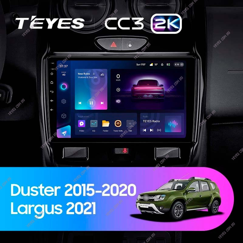 

Штатная магнитола Teyes CC3 2K 360 6/128 Renault Duster (2015-2018), CC3 2K 360