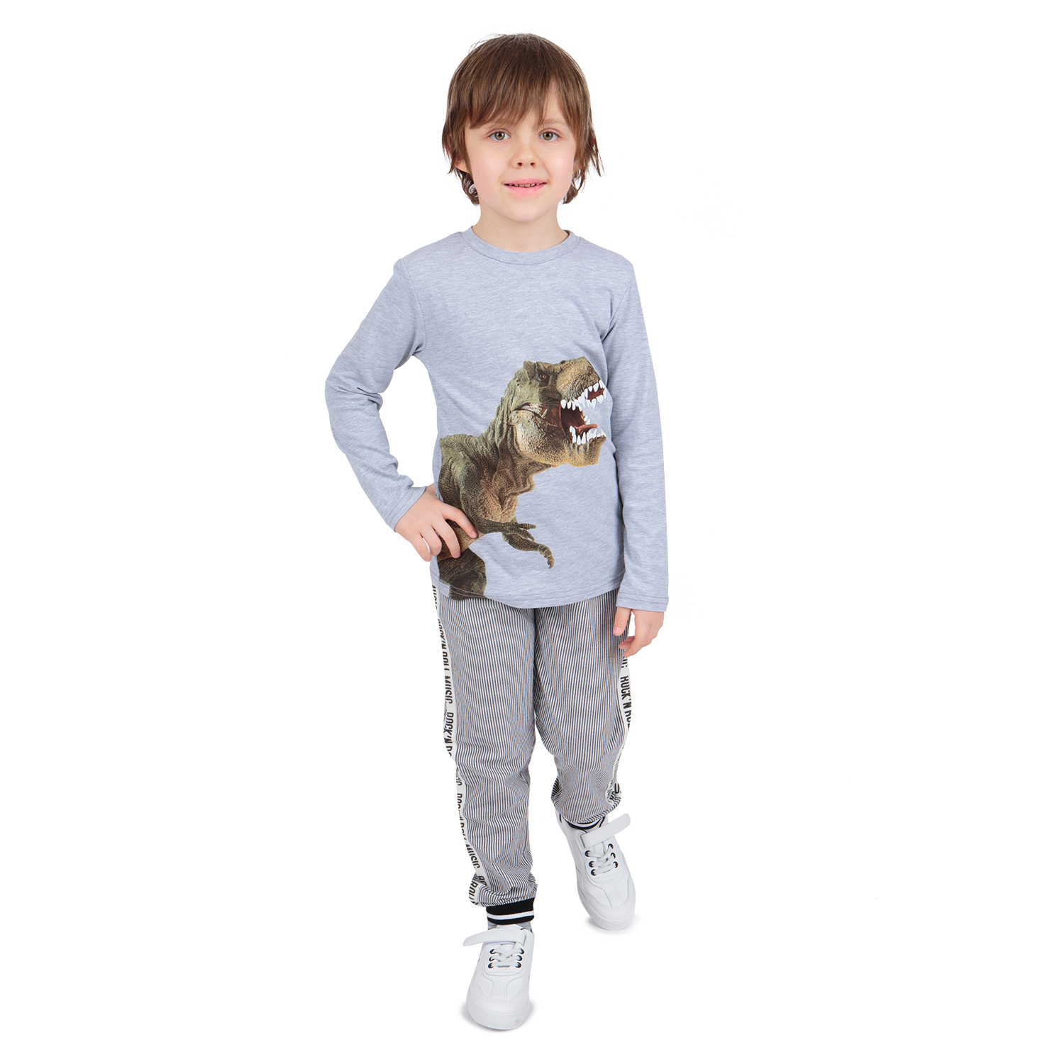 

Джемпер Leader Kids Динозавр серый р.116, GL001025570