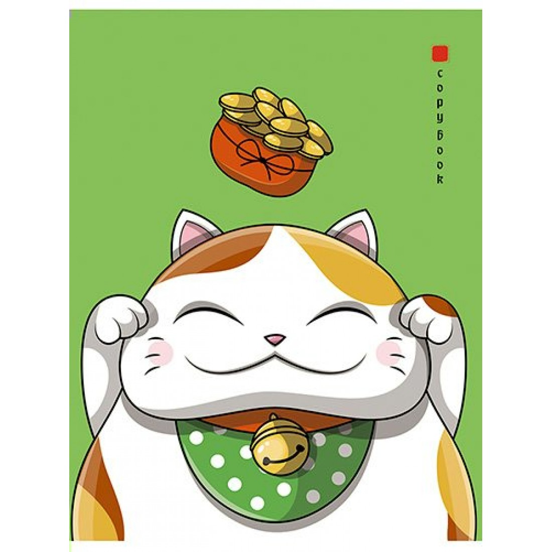 

Тетрадь КТС клетка Кот на удачу 60г/м2 96л А4, 1835465