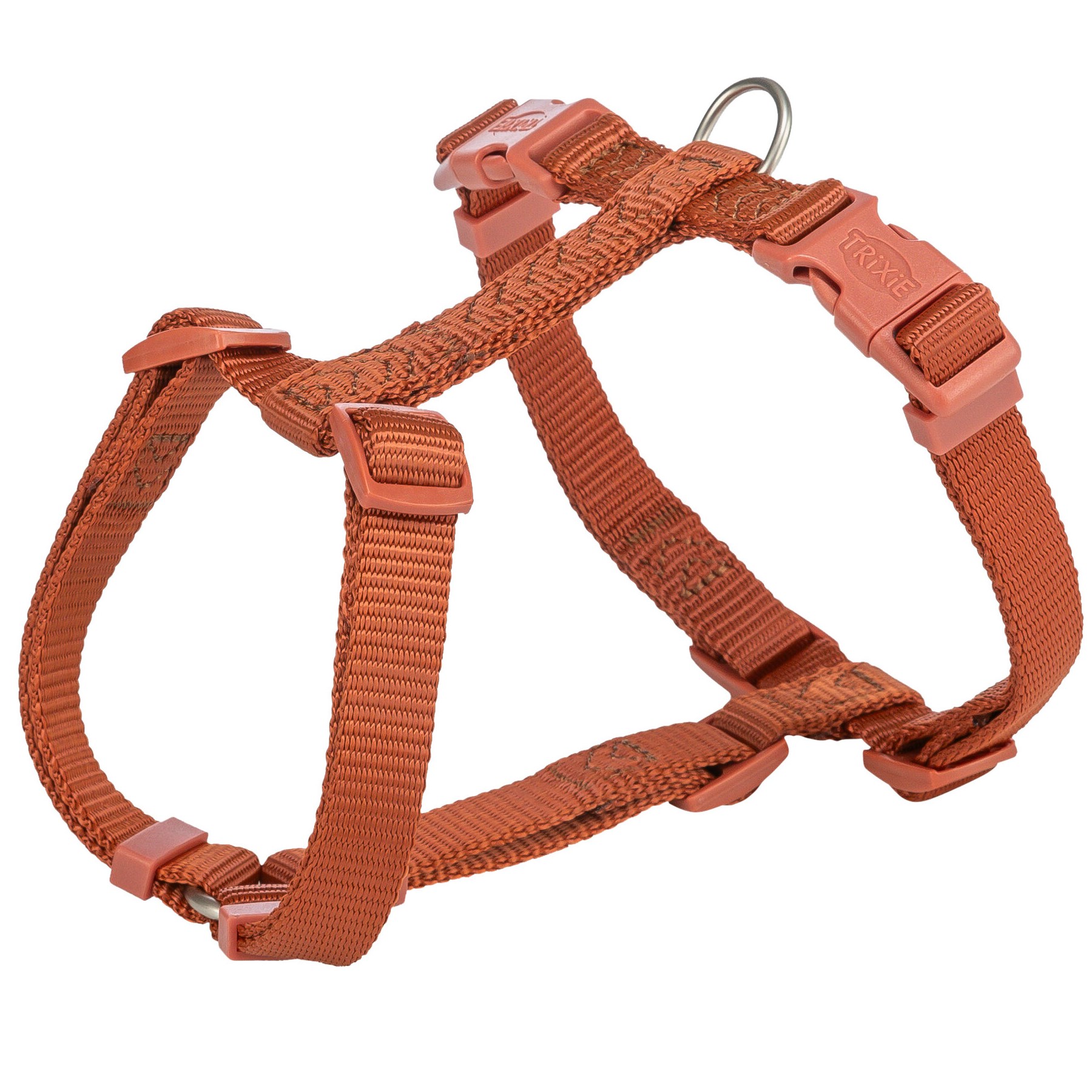 Шлейка для собак Trixie, Premium H-harness, рыже-коричневый, нейлон, S-M, 42-60 см/15 мм