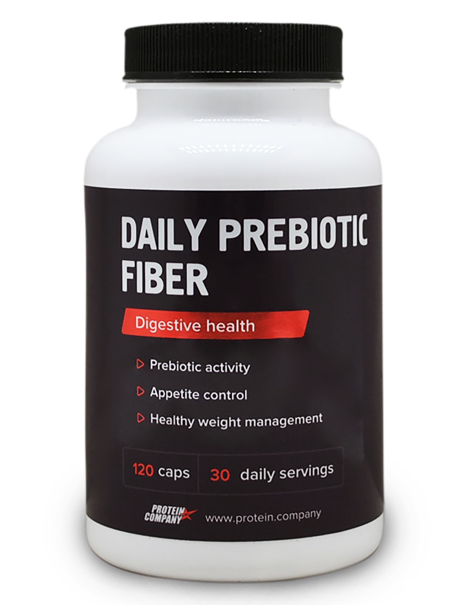 Daily prebiotic fiber, PROTEIN.COMPANY, Пребиотические волокна, 30 порций, 120 капсул
