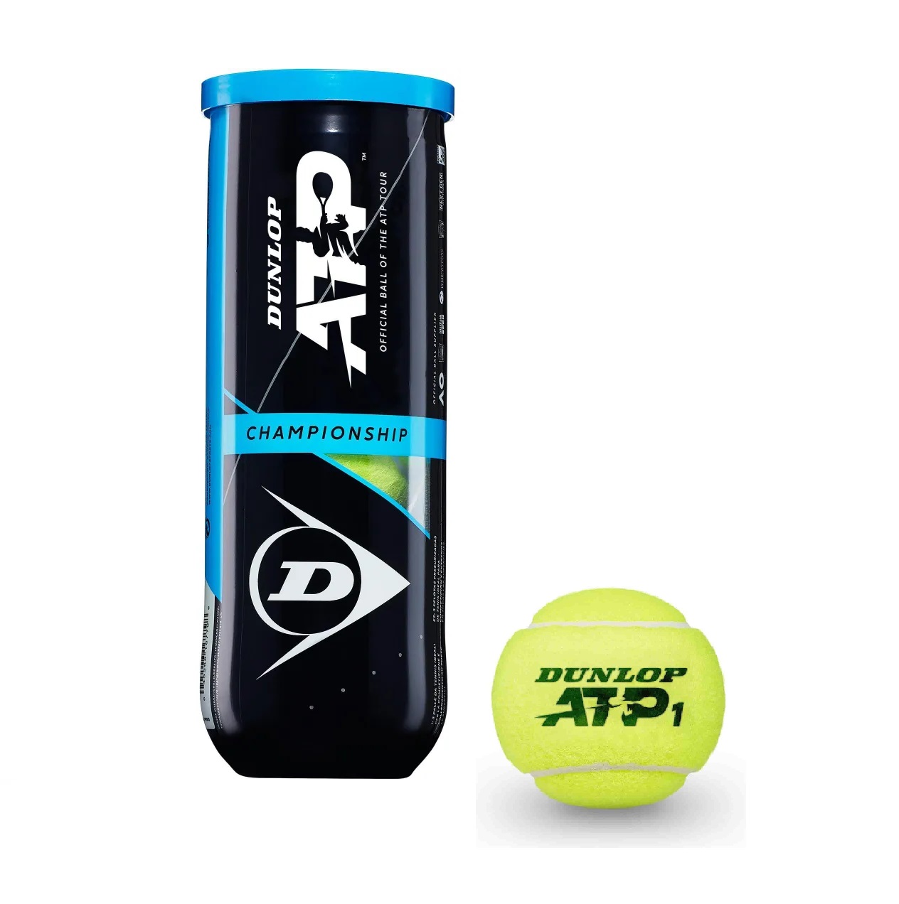 Dunlop ATP 1 CHAMPIONSHIP 3B Мячи для большого тенниса (3 шт)