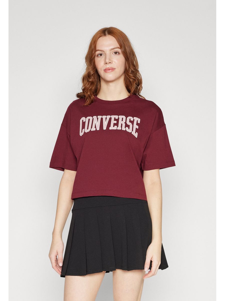 

Футболка женская Converse CO421D0CM бордовая XS, Бордовый, CO421D0CM