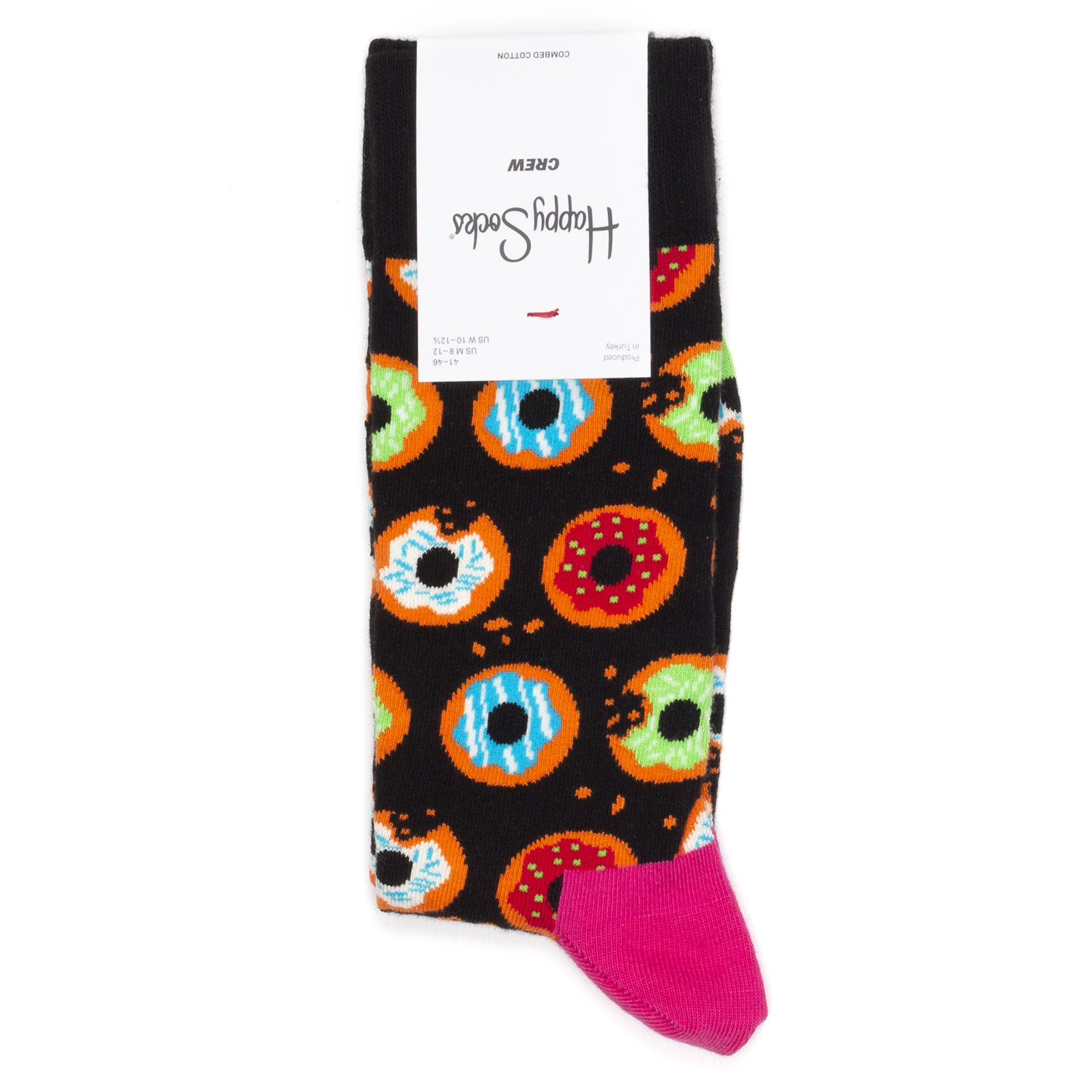 

Носки унисекс Happy Socks Happy-Socks-Donut черный/красный/голубой 36-40, Happy-Socks-Donut