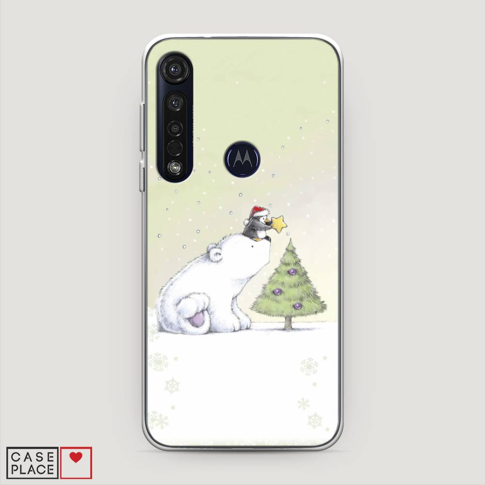 фото Чехол на motorola moto g8 plus "украшение елки" case place