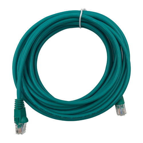 Патч-корд Buro литой (molded), UTP, cat.5E, 5м, 4 пары, 26AWG, CCA, 1 шт, зеленый