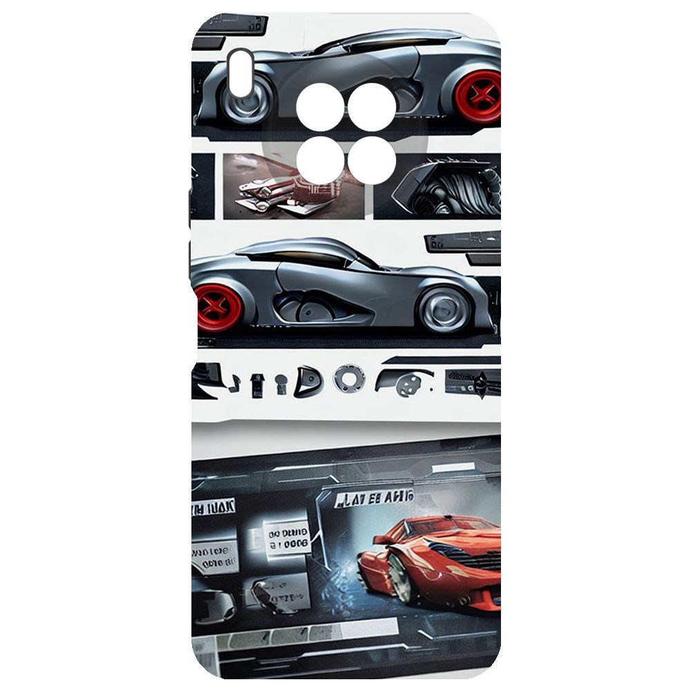 

Чехол-накладка Софт Гаражный постер для Huawei Nova 8i, Черный