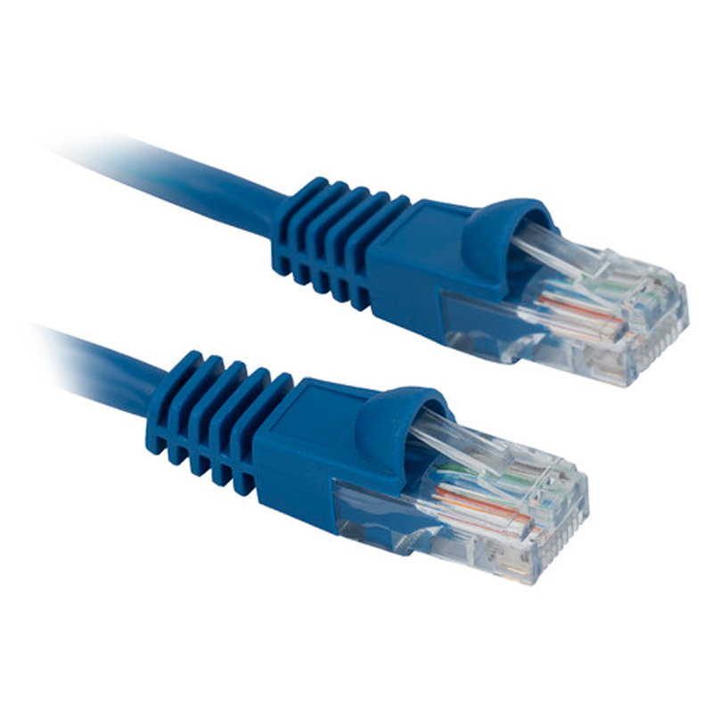 Патч-корд Buro RJ45 - RJ45 вилка-вилка 5м  синий