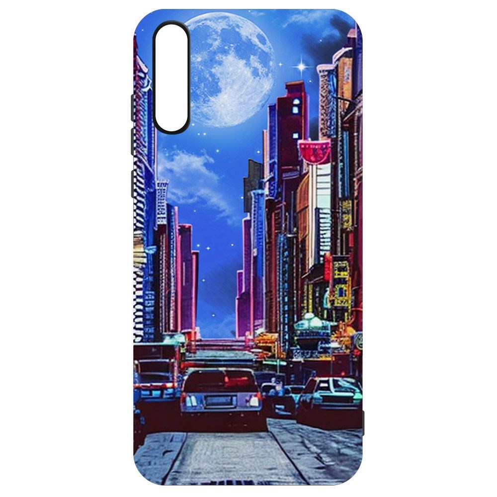 

Чехол-накладка Софт Ночной город для Honor 30i, Черный