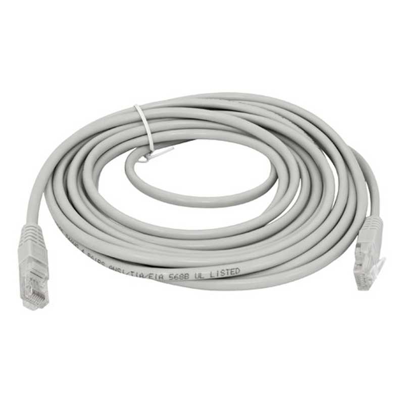 

Патч-корд NoBrand RJ45 - RJ45 вилка-вилка 5м серый