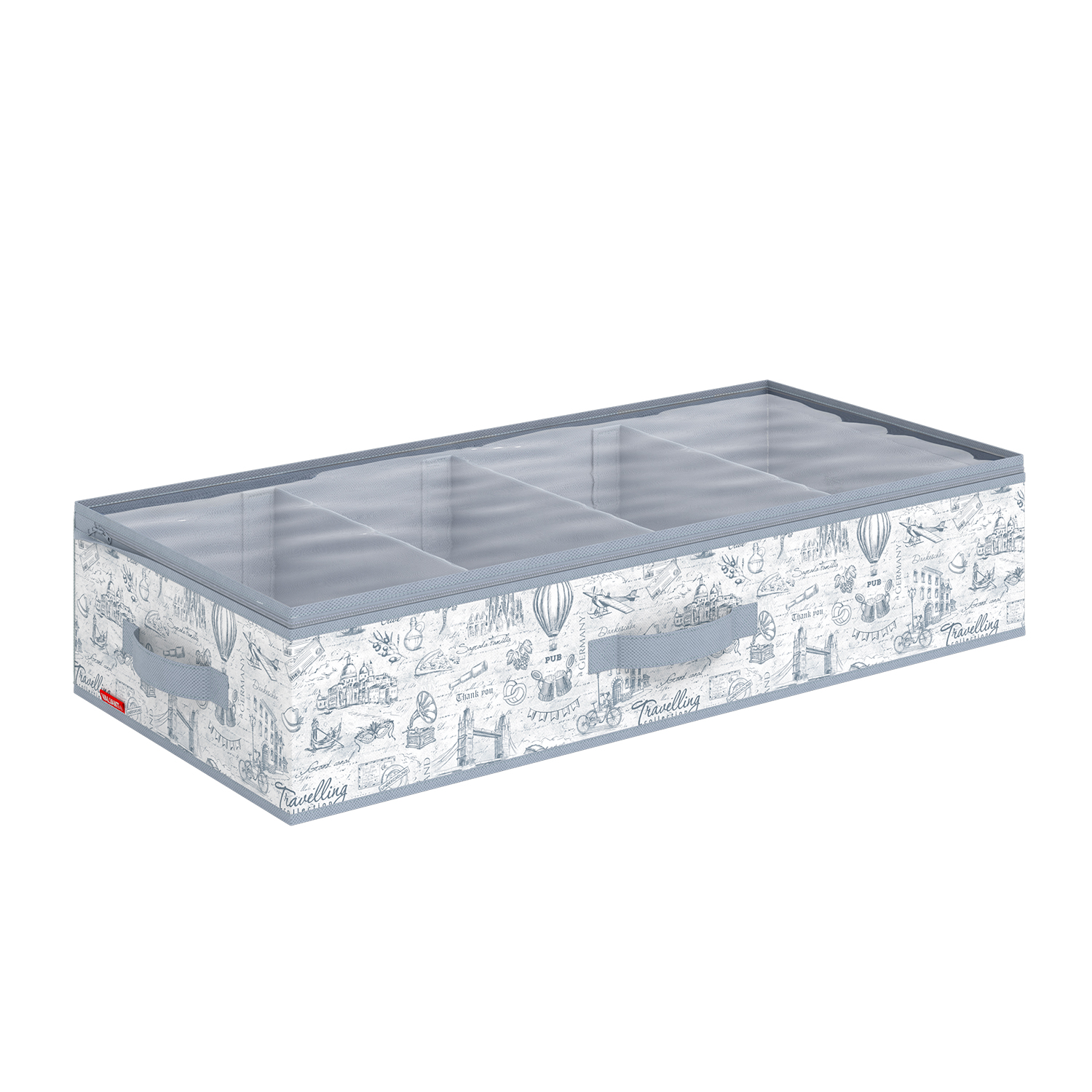 

Коробки для хранения обуви с прозрачной крышкой на молнии Valiant TI-SM4 70х35х15 см, SM4