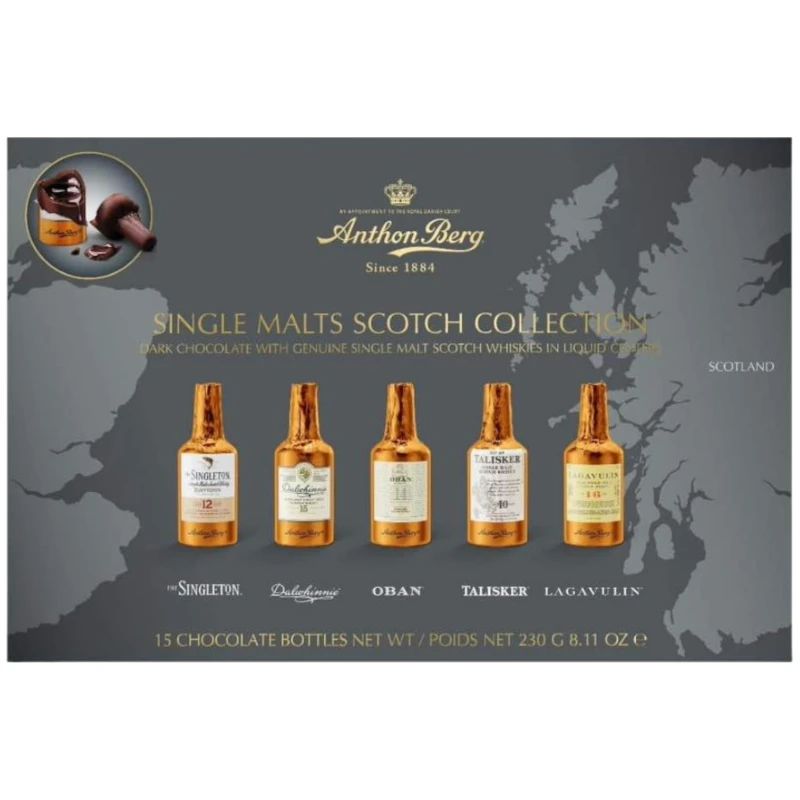 Конфеты шоколадные Anthon Berg Chocolate Liqueurs Single Malts 230 г