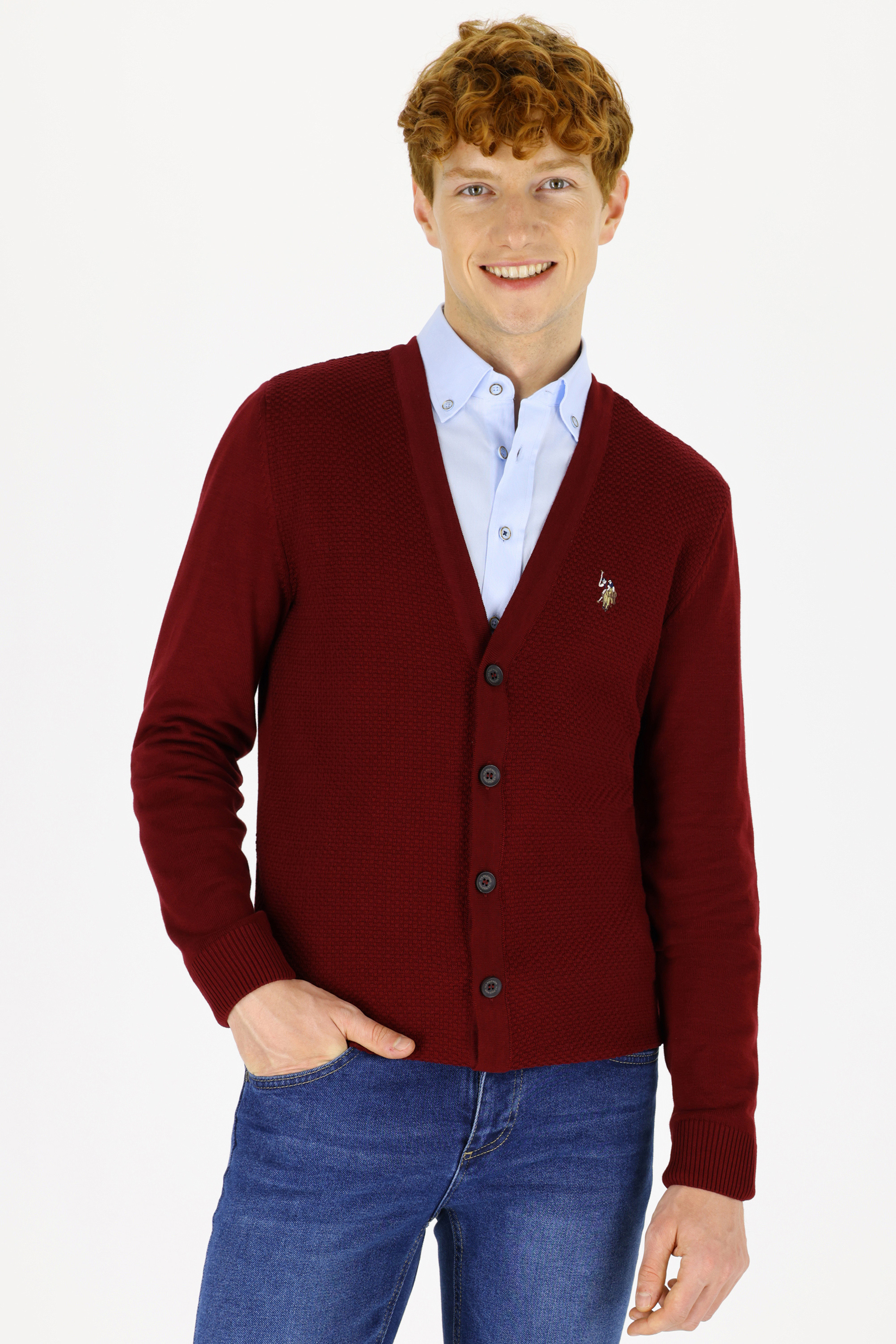 

Кардиган мужской G081SZ0TH0TBH01-BSK21 U.S. POLO Assn. бордовый S, G081SZ0TH0TBH01-BSK21