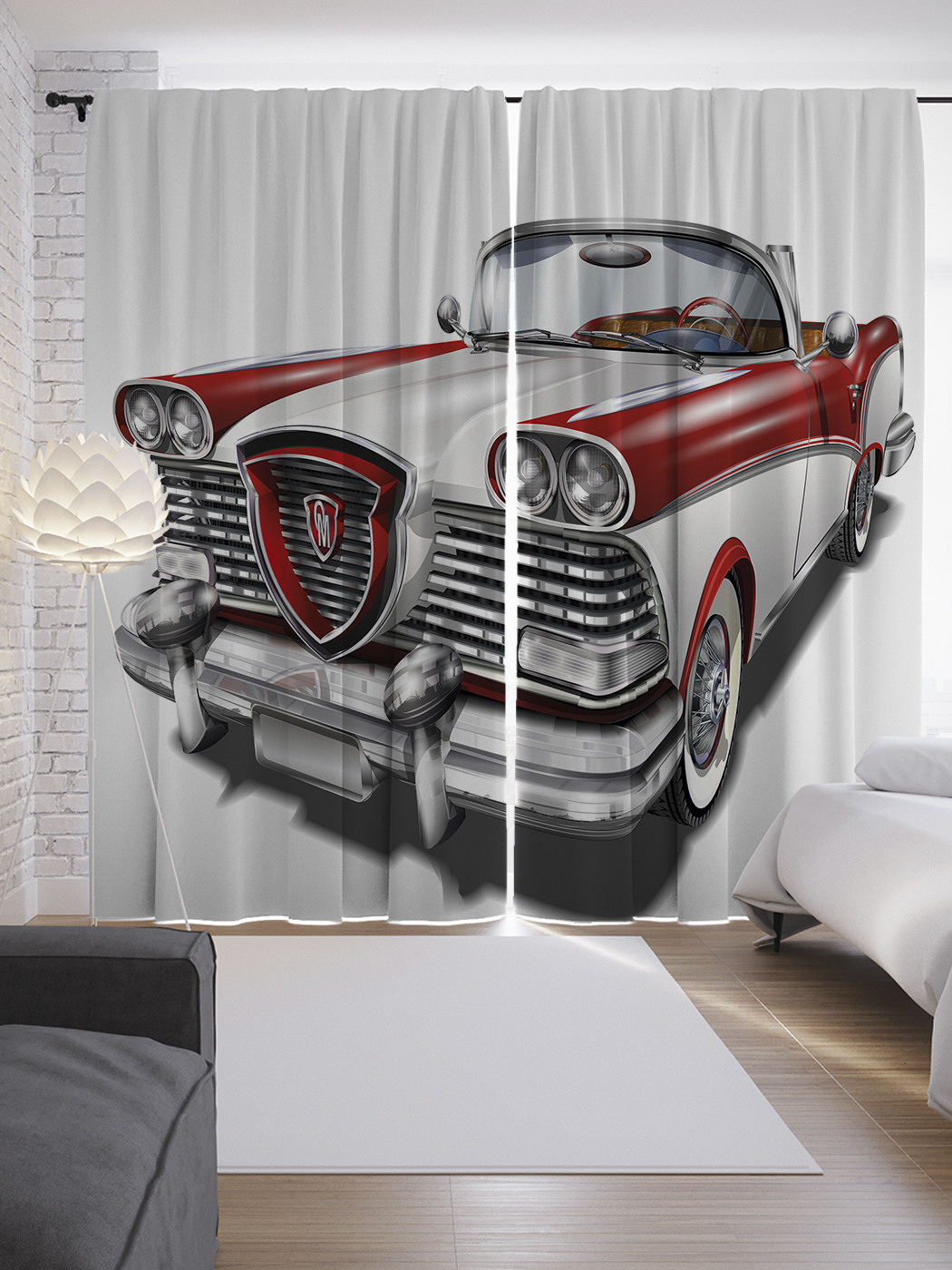 

Шторы JoyArty с фотопечатью "Ретро эксклюзив авто" из сатена, 290х265 см, Ретро эксклюзив авто