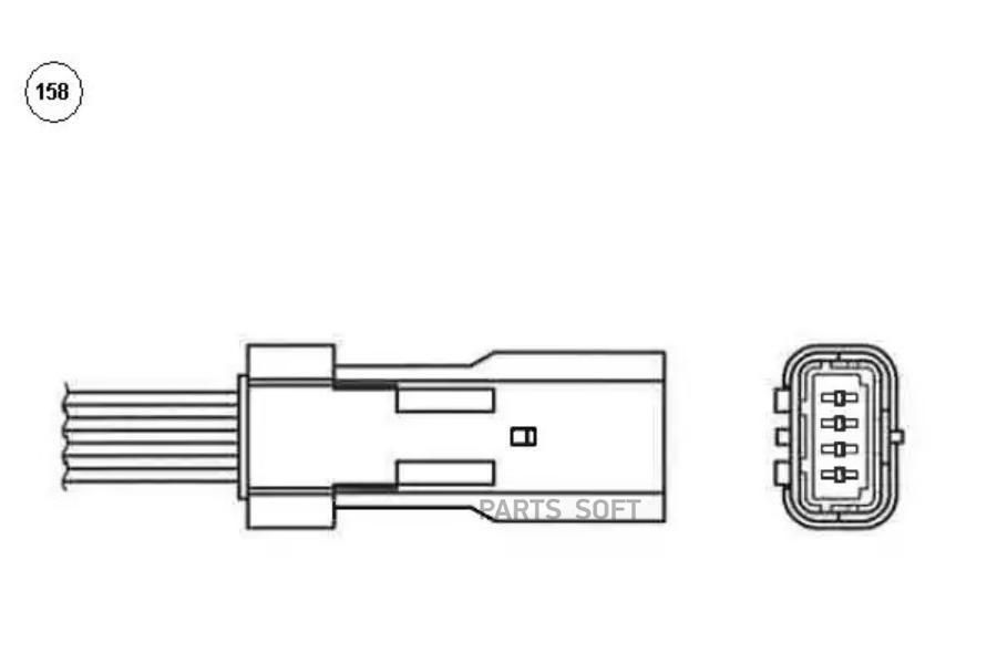 

92056_лямбда-зонд! L=381mm\ Citroen C3, Peugeot 208/301 1.0/1.2 12V 12>