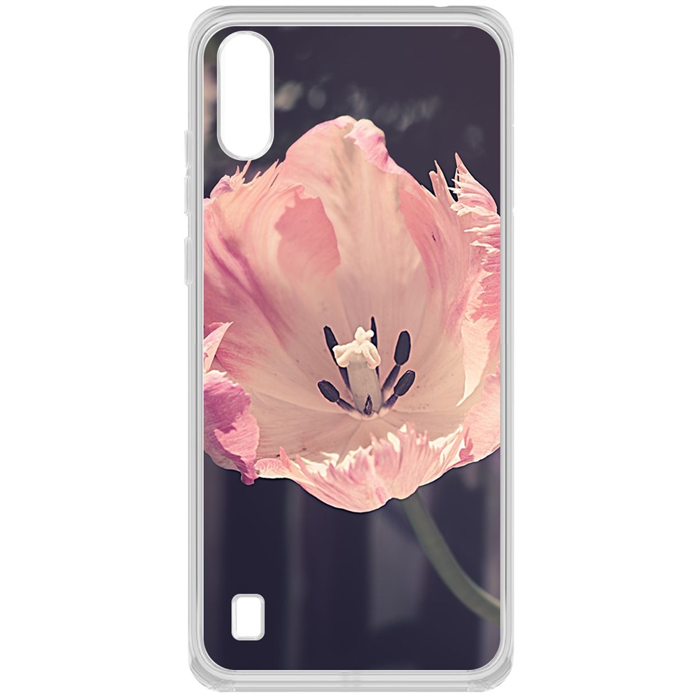 фото Чехол-накладка krutoff clear case тюльпан для zte blade a51 lite