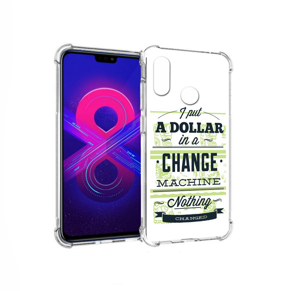 

Чехол MyPads Tocco для Honor 8X Max доллар надпись (PT118941.31.336), Прозрачный, Tocco