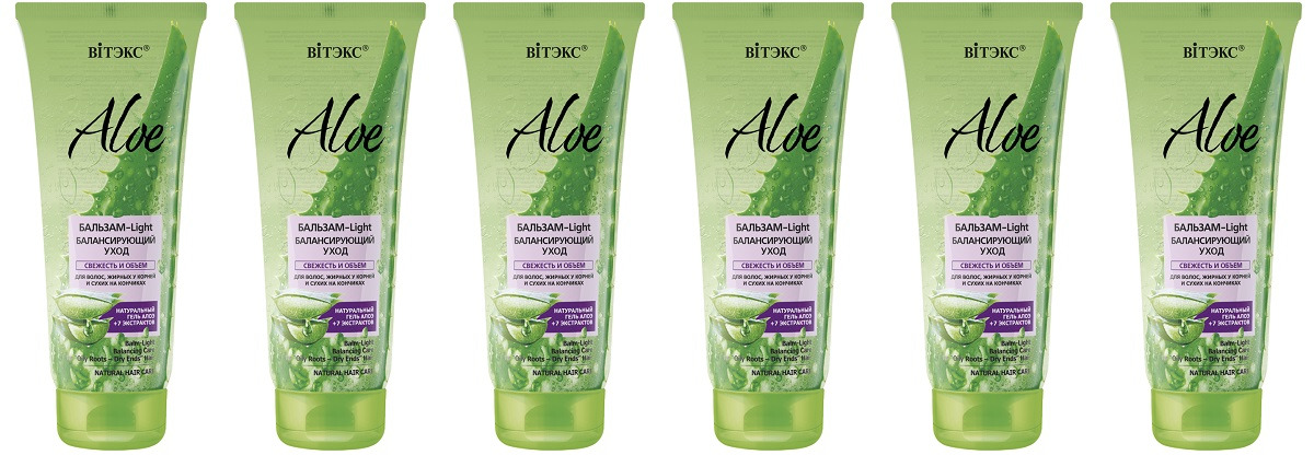 

Бальзам-Light ALOE 97% для волос, жирных у корней и сухих на кончиках Витэкс 200мл, 6 шт