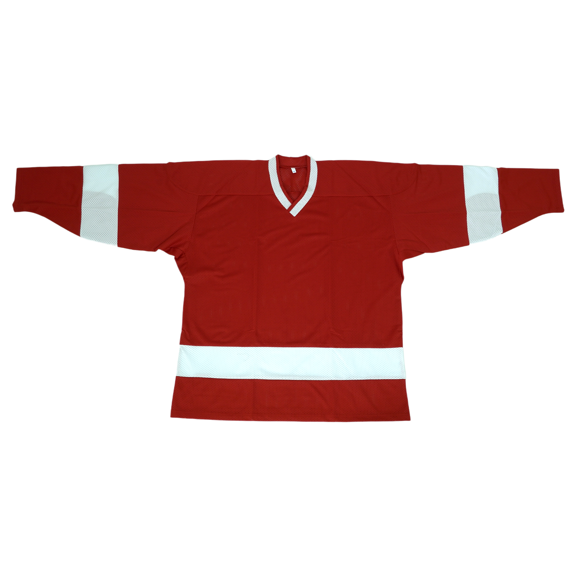 Хоккейная майка ВОЛНА (сетка) SR (N2 / 46 / красный-белый)