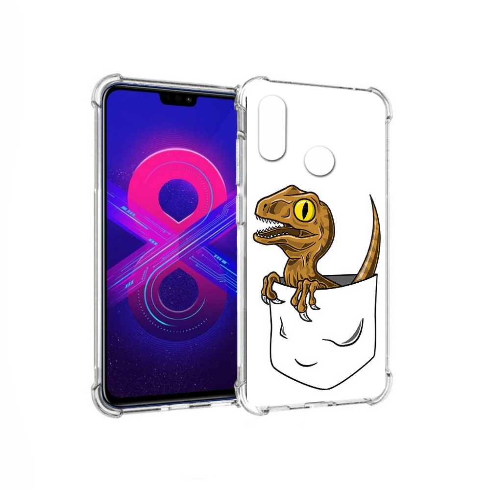 

Чехол MyPads Tocco для Honor 8X Max динозавр в кармане (PT118941.31.327), Прозрачный, Tocco