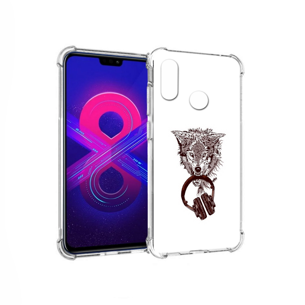 

Чехол MyPads Tocco для Honor 8X Max дикий волк (PT118941.31.325), Прозрачный, Tocco