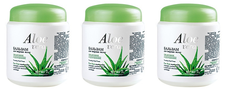 

Бальзам ALOE VERA для жирных волос "Ежедневное оздоровление" Витэкс 450мл, комплект 3 шт