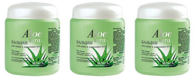 

Бальзам ALOE VERA для сухих и нормальных волос Витэкс 450мл, 3 шт