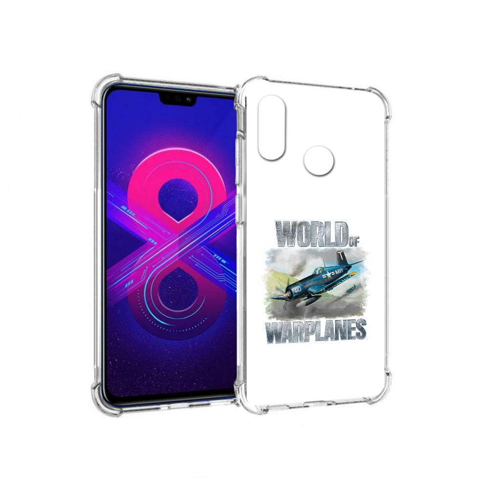 

Чехол MyPads Tocco для Honor 8X Max Боевой самолет (PT118941.31.32), Прозрачный, Tocco