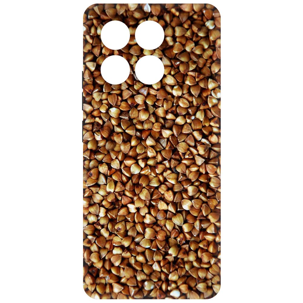 

Чехол-накладка Krutoff Soft Case Гречка для Poco X6 Pro черный