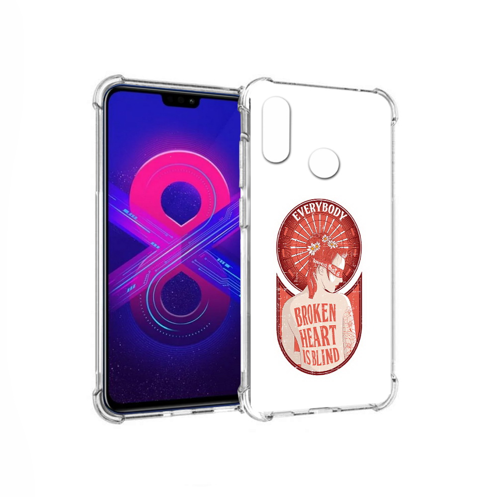 Чехол MyPads Tocco для Honor 8X Max девушка разбитое сердце (PT118941.31.310)